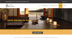 Desktop Screenshot of devismaisonenbois.com